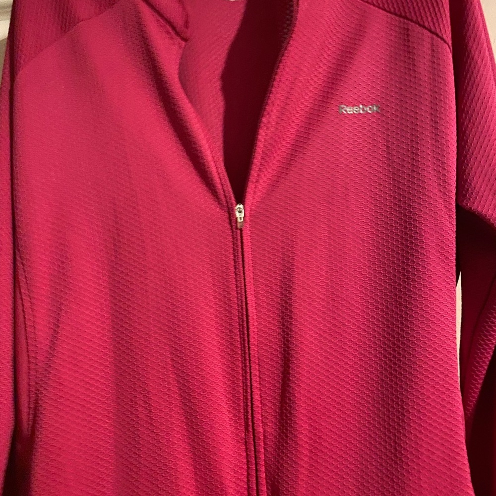 Reebok woman jacket lightweight x large size  one time wear excellent condition